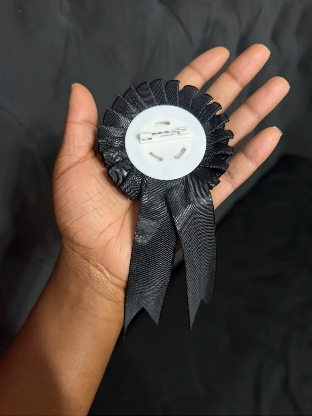 Bruh It's My 7th Birthday Black Celebration Ribbon Badge - Party Accessory